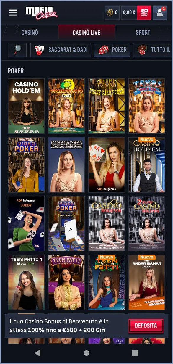 Varianti di poker per giocatori esperti al casinò MafiaCasino